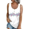 thumbnail image 1 of Tshirt Women Women's Fashion Summer Round Neck Tank Top Lightweight Sleeveless Print Tank Top, 1 of 4