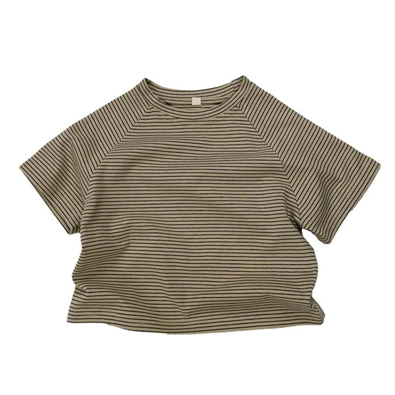 Tshirt for Boys Short Sleeves Striped Boys Shirts Kids Athletic Shirts Boys Summer Top Clothes 3-4 Years Boys Clothes