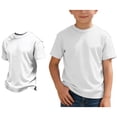 thumbnail image 1 of Tshirt for Boys Short Sleeves Waffle White Boys Tee Shirts Crewneck Summer Outfit Boys Fashion 3-4 Years, 1 of 5