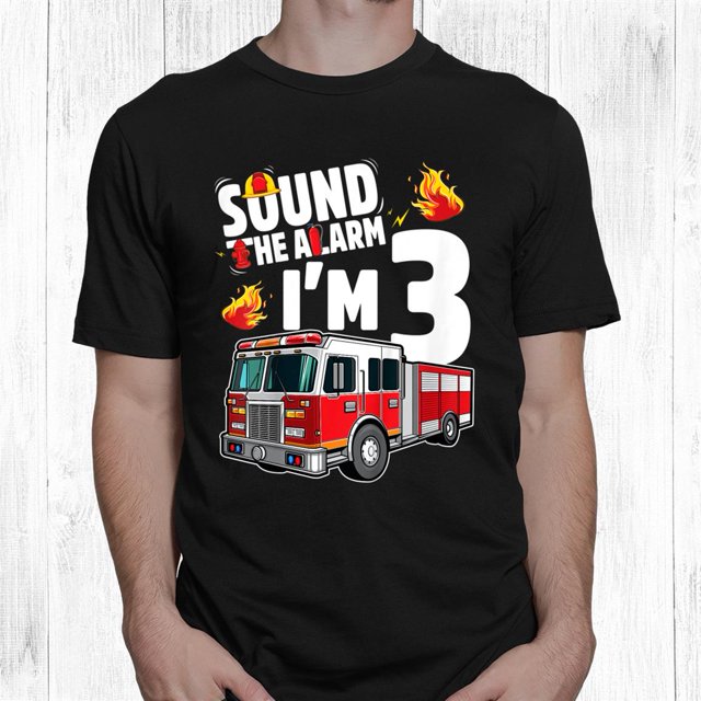 Tshirt perfect for everyday wear, sports, and more, Kids Fire Truckrd