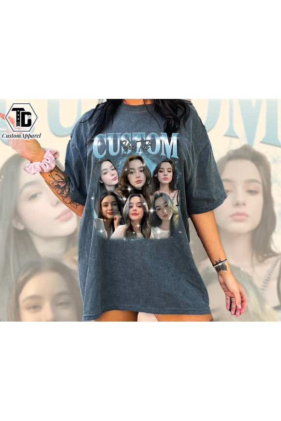 Tshirts Custom Your Own Images Shirt Shirt With Girlfriend Face Custom Photo Rap Tees Chan