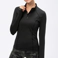 thumbnail image 1 of Tshirts For Women Autumn Winter Yoga Long Sleeve Slim Running Quick Drying Sports Tops T Shirts Holiday Wear, 1 of 8