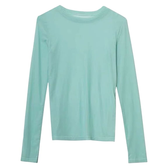 Tshirts For Women Breathable Sunscreen Clothes Thin Long Sleeve Summer Ice Silk Ladies Tops Clothing Tee Shirts Beachwear