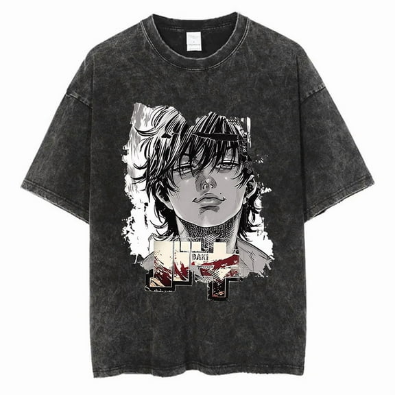 Tshirts Harajuku Vintage 100% Cotton 2024 New Washed T Shirt For Men Hip Hop Streetwear Oversize T-shirt