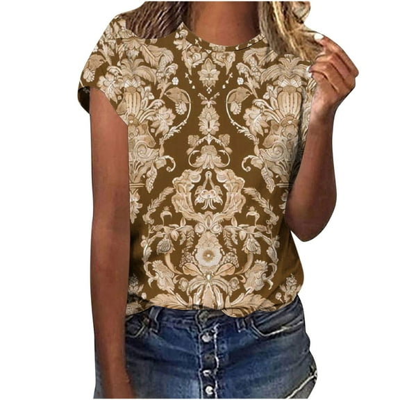 Tshirts Shirts Graphic Vintage School House Rock Slim Fit Graphic Tees Crop Tops for Women Trendy Summer Hawaiian Shirts Blue