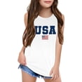 thumbnail image 1 of Tshirts Shirts for Girls A Summer Leisure Cute Sleeveless Round Neck Pattern In A Tank Casual Tops, 1 of 3