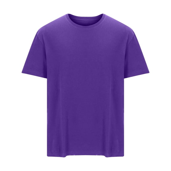 Tshirts Shirts for Men Short Sleeve,Men's Solid Color T-Shirts Short Sleeve Casual Crew Neck Shirt Cotton Summer Plain Pullover Tees