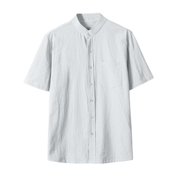 Tshirts Shirts for Men,Short Sleeve Shirt Beach Casual Refreshing Fashion Top Breathable Lightweight Comfortable Wear,Mens Dress Shirts,L,White