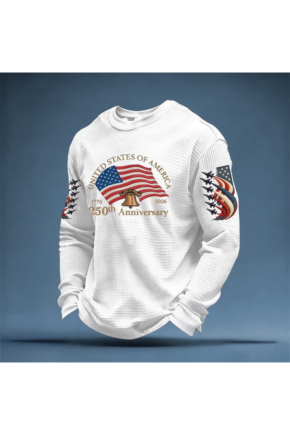 Tshirts Shirts for Men Spring Fall Long Sleeve Funny Graphic Tops Casual Loose Fit Comfortable Mens Shirts White XL