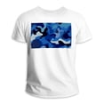 thumbnail image 1 of Tshirts Shirts for Men,Tshirts Shirts for Women,Classic Blue Sea Camouflage,2XL, 1 of 5