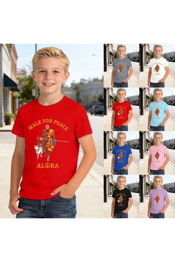Tshirts for Kids Boys Kids Adorable Graphic Short Sleeve Cotton Blend Top Boys' Tops Black 3-4 Years