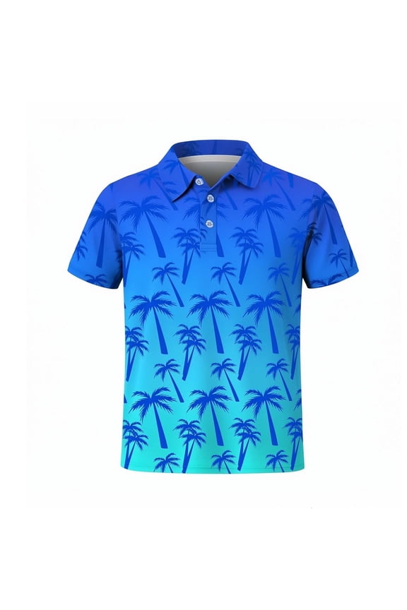 Tshirts for Kids Boys Kids Casual Short Sleeve Soft Blend Tee Classic Design Top Baby Tees Blue 3-4 Years