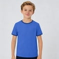 thumbnail image 1 of Tshirts for Kids Boys Short Sleeves Blue Shirts for Boys Trendy Kid Boys Summer T-Shirts Boys Clothes 9-10 Years, 1 of 4