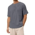 thumbnail image 1 of Tshirts for Men Casual Short Sleeve Soft Athletic Tops Crew Neck Soild Color Stretch Sport Basic Tees, 1 of 8