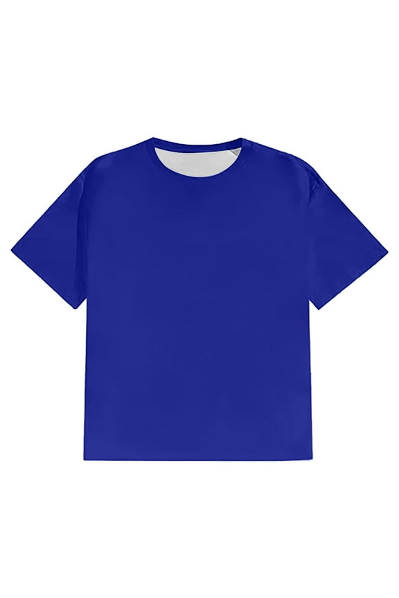 Tshirts for Men Short Sleeve Crewneck Shirts Lightweight Blue Shirts Mens Shirts Casual