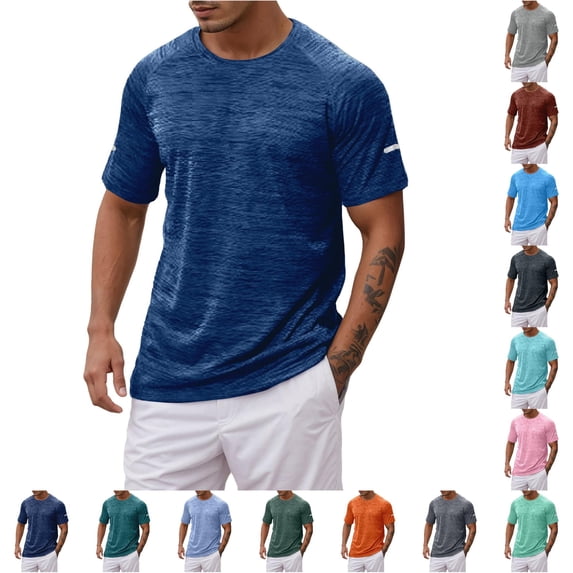 Tshirts for Men Short Sleeve T Shirts UV Sun Protection Workout T-Shirts