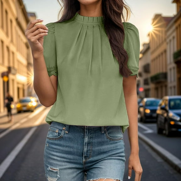 Tshirts for Women Casual Printing Short Sleeves V Neck Loose T Shirt Blouse Tops Ladies Tops and Blouses