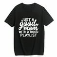 thumbnail image 1 of Tshirts for Women Cute Funny Graphic Text Tee Casual Summer Short Sleeve Top Black 2X-Large, 1 of 4