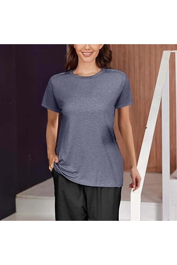 Tshirts for Women Post Shoulder Shirts for Women Tear 3/4 Tops After Cuff Shirts Chemo Port Clothing Fashion Clothing