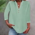 thumbnail image 1 of Tshirts for Women's Casual V Neck Down Short Sleeve Top T Shirt Fashion Clothing, 1 of 6