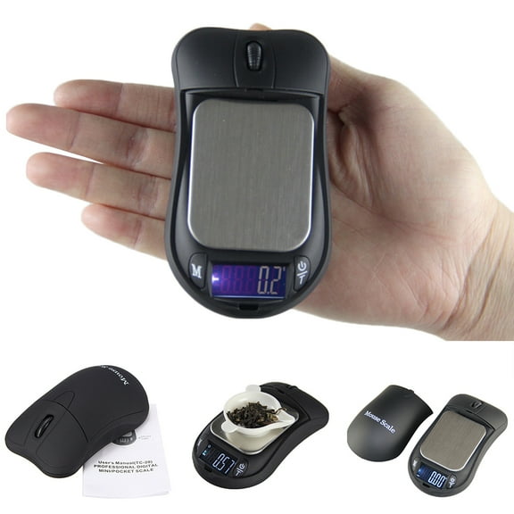 Tshsdpx 200g/0.01g LCD Display Jewelry Digital Pocket Scale Mouse Shape Weight Balance