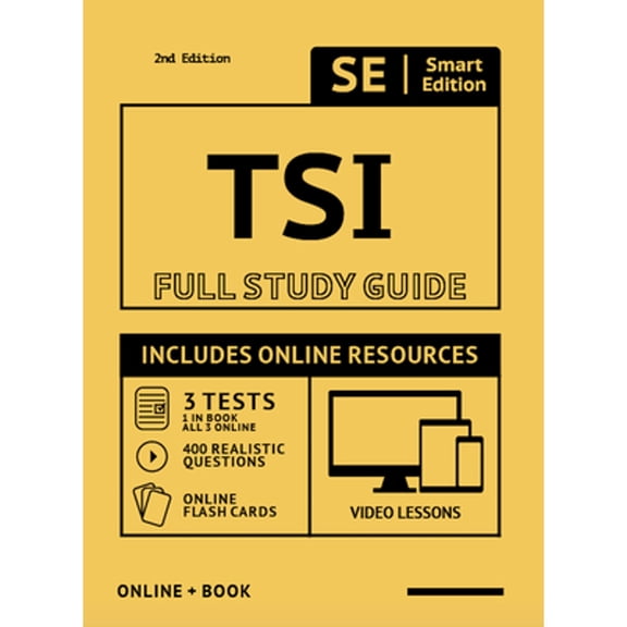 Pre-Owned Tsi Full Study Guide 2nd Edition: Complete Subject Review for the Texas Success Initiative Assessment with Video Lessons, (Paperback)