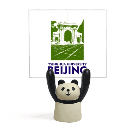 Tsinghua University Urban Tourism Beijing China Memo Holder Cartoon Animal Panda Stand Decoration