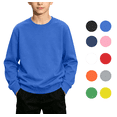 thumbnail image 1 of Tsivenald Boys Crew Sweatshirts Long Sleeve Boy Relaxed Soft Kid Teen Pullover Sweaters for Youth Kids(Blue,1-13 Years), 1 of 7
