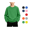 thumbnail image 1 of Tsivenald Boys Crew Sweatshirts Long Sleeve Boy Relaxed Soft Kid Teen Pullover Sweaters for Youth Kids(Green,1-13 Years), 1 of 7