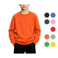 thumbnail image 1 of Tsivenald Boys Crew Sweatshirts Long Sleeve Boy Relaxed Soft Kid Teen Pullover Sweaters for Youth Kids(Orange,1-13 Years), 1 of 7