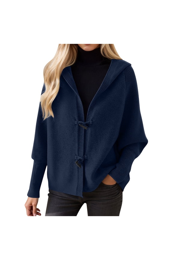 Cardigan Sweaters for Women Long Sleeve Hooded Duster Soft Cozy 2026 Fall Trendy Church Office Outerwear