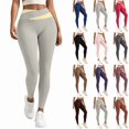 thumbnail image 1 of Tsivenald Leggings for Women Tummy Control Workout Pants Tights Pants Casual Soft Stretch Pants Workout Athletic Yoga Leggings Size S-XXXL, (Gray, Size S-3XL), 1 of 7