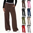 thumbnail image 1 of Tsivenald Sweatpants for Women Baggy Sweat Pants for Women Elastic Waist Drawstring with Pockets Casual Gym Lounge Workout Pants, 1 of 7