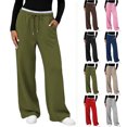 thumbnail image 1 of Tsivenald Sweatpants for Women Baggy Sweat Pants for Women Elastic Waist Drawstring with Pockets Casual Gym Lounge Workout Pants, 1 of 7