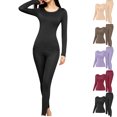 thumbnail image 1 of Tsivenald Thermal Underwear for Women 2 Piece Thermal Long Johns Sets Lightweight Fleece Lined Warm Base Layer Top & Bottom, 1 of 9