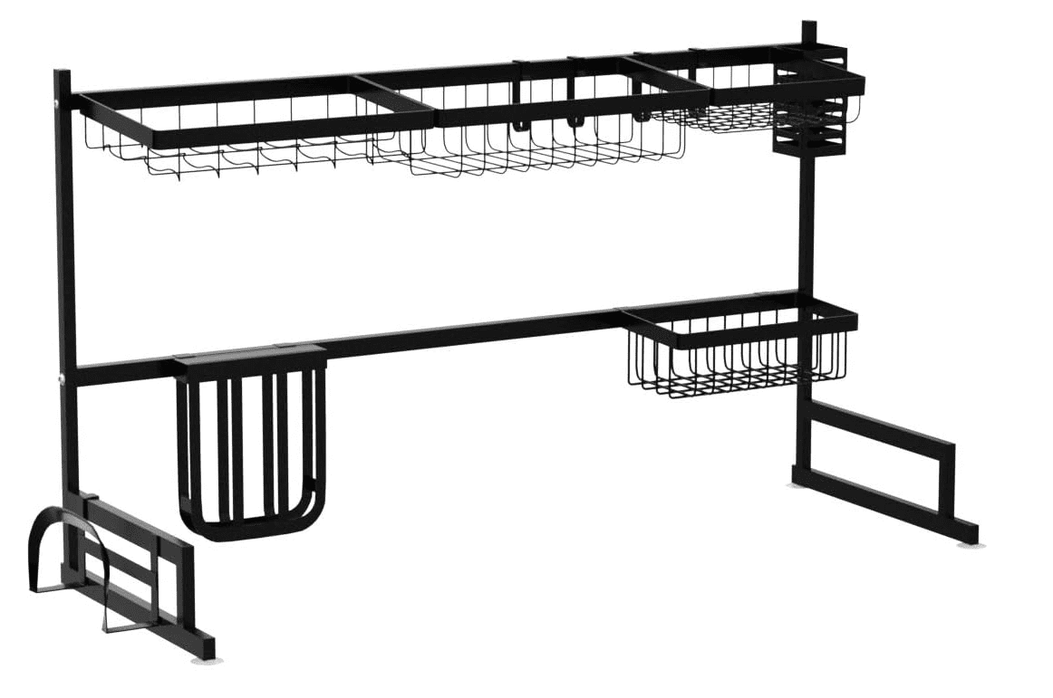 Tsmine Over The Sink Dish Drying Rack 2 Tier Stainless Steel Kitchen