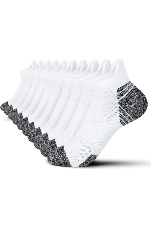 5 Pairs Athletic Ankle Womens Socks Running Compression Socks for Women Cozy Low Cut Performance Soft Tab Socks