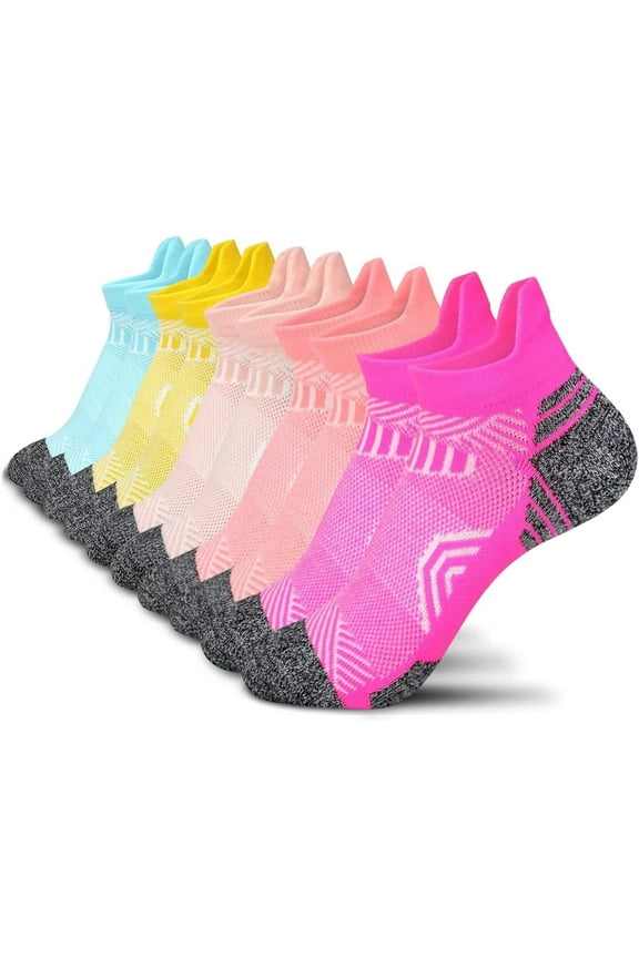 Women's Cozy Running Compression Socks, Multicolor (5 Piece)