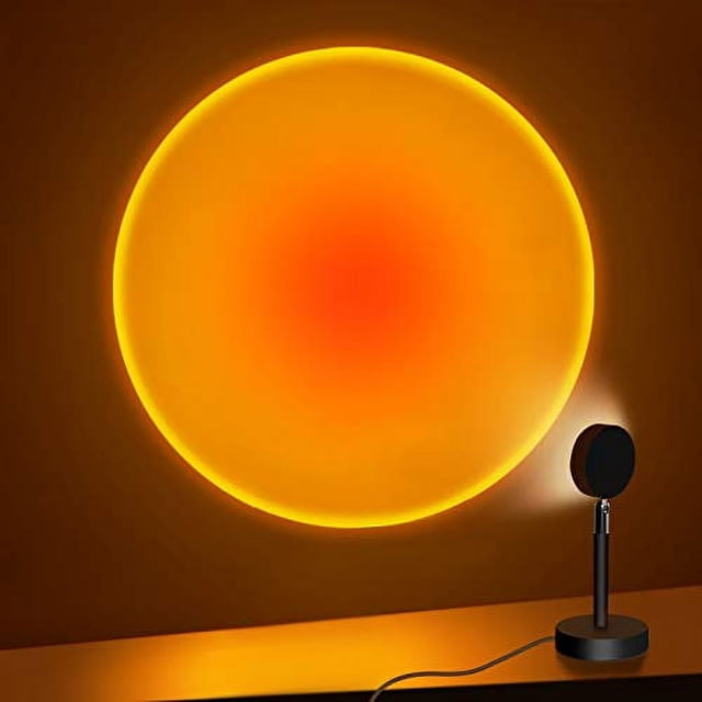 Lampe Projecteur Coucher De Soleil 360° Intelligente - Contrôle App, Changement Couleurs Et Sync Musique, Ambiance Romantique