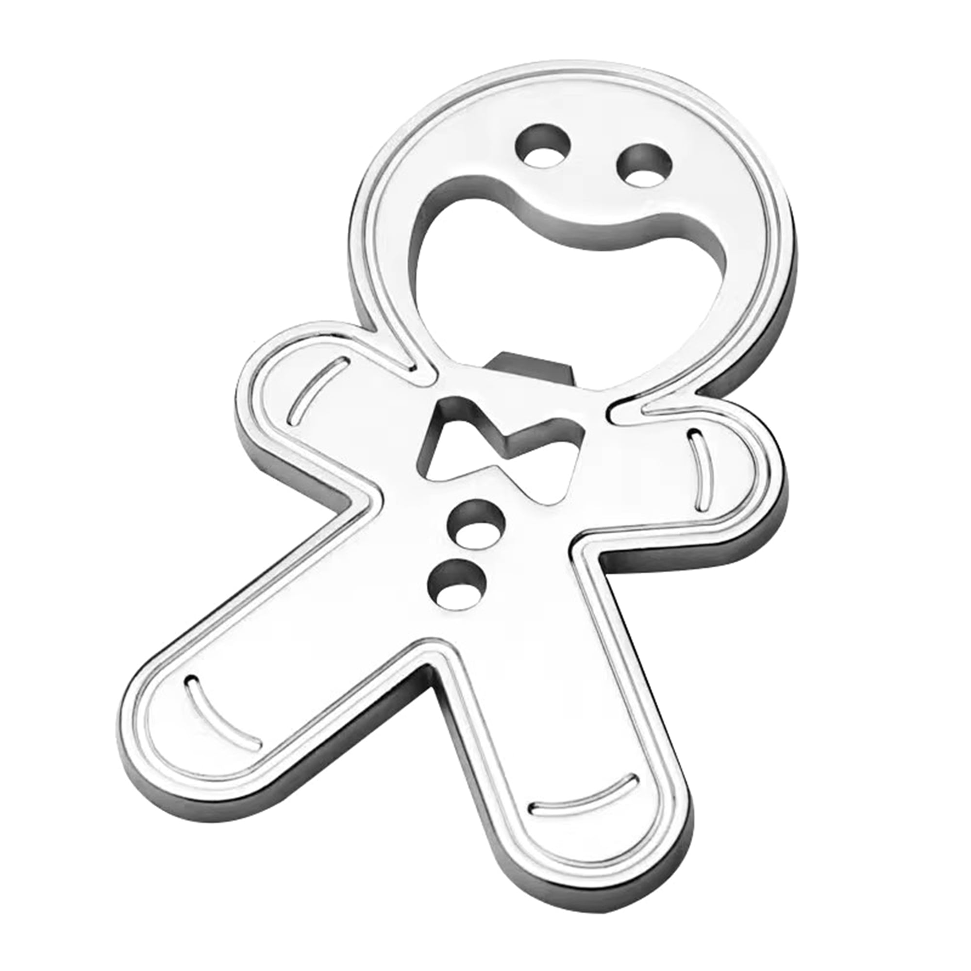 Tsseiatte Christmas Beer Bottle Opener Cute Gingerbread Man Bottle