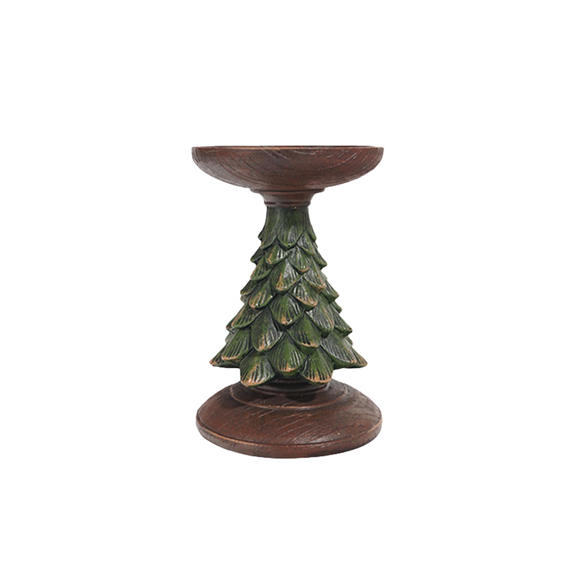 Tsseiatte Christmas Tree Candle Holders Gold Decor for Table Center