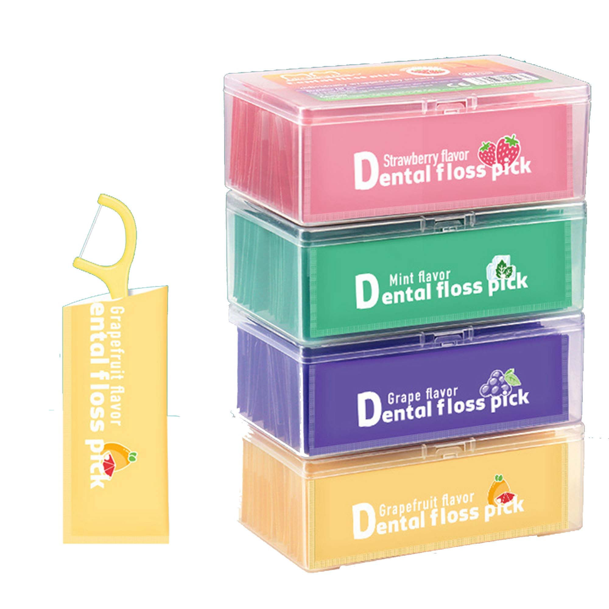 Tsseiatte Dental 30 Count Individually Wrapped Dental Floss Picks 4