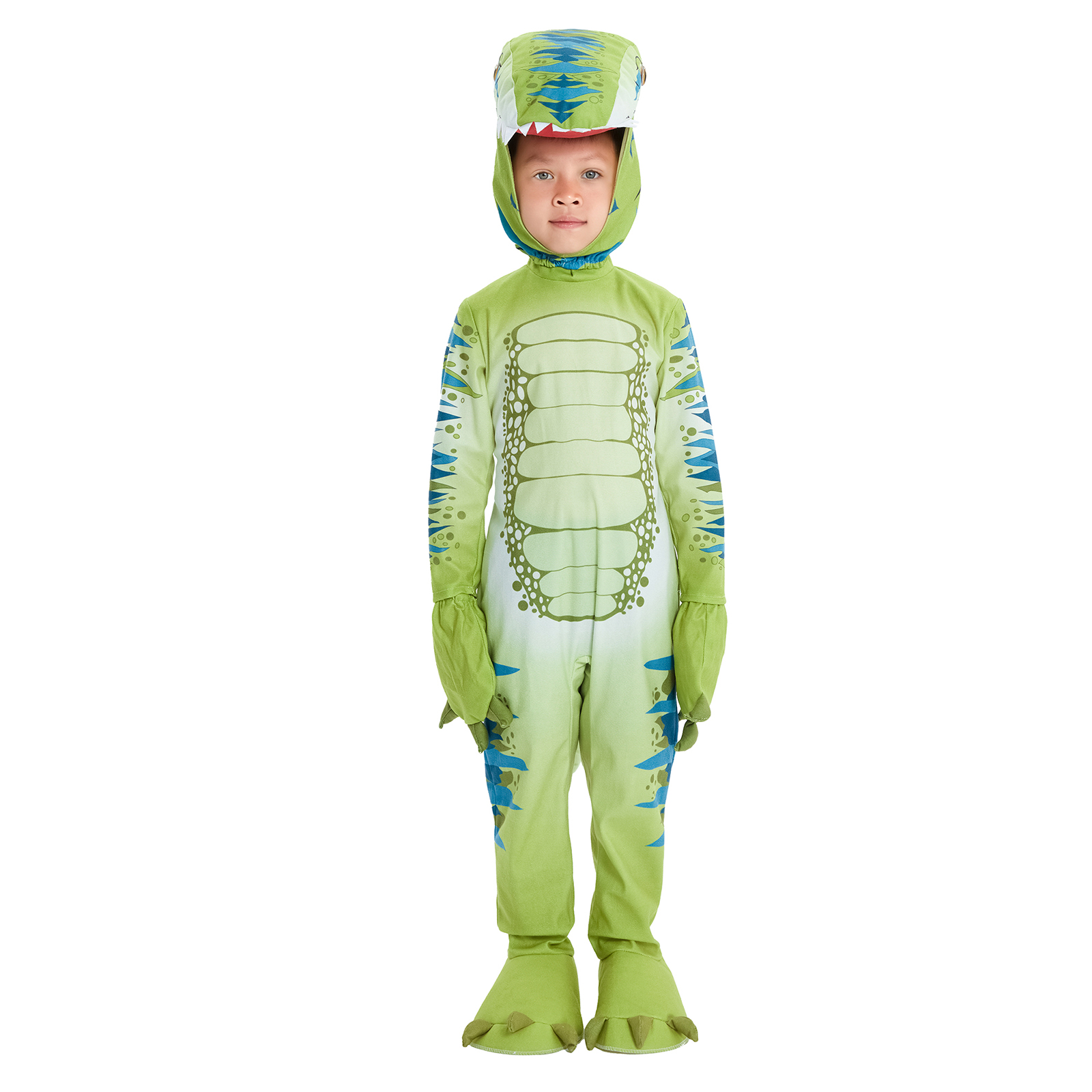 Tsseiatte Dinosaur Costume for Kids, Realistic T-Rex Costume with Tail ...
