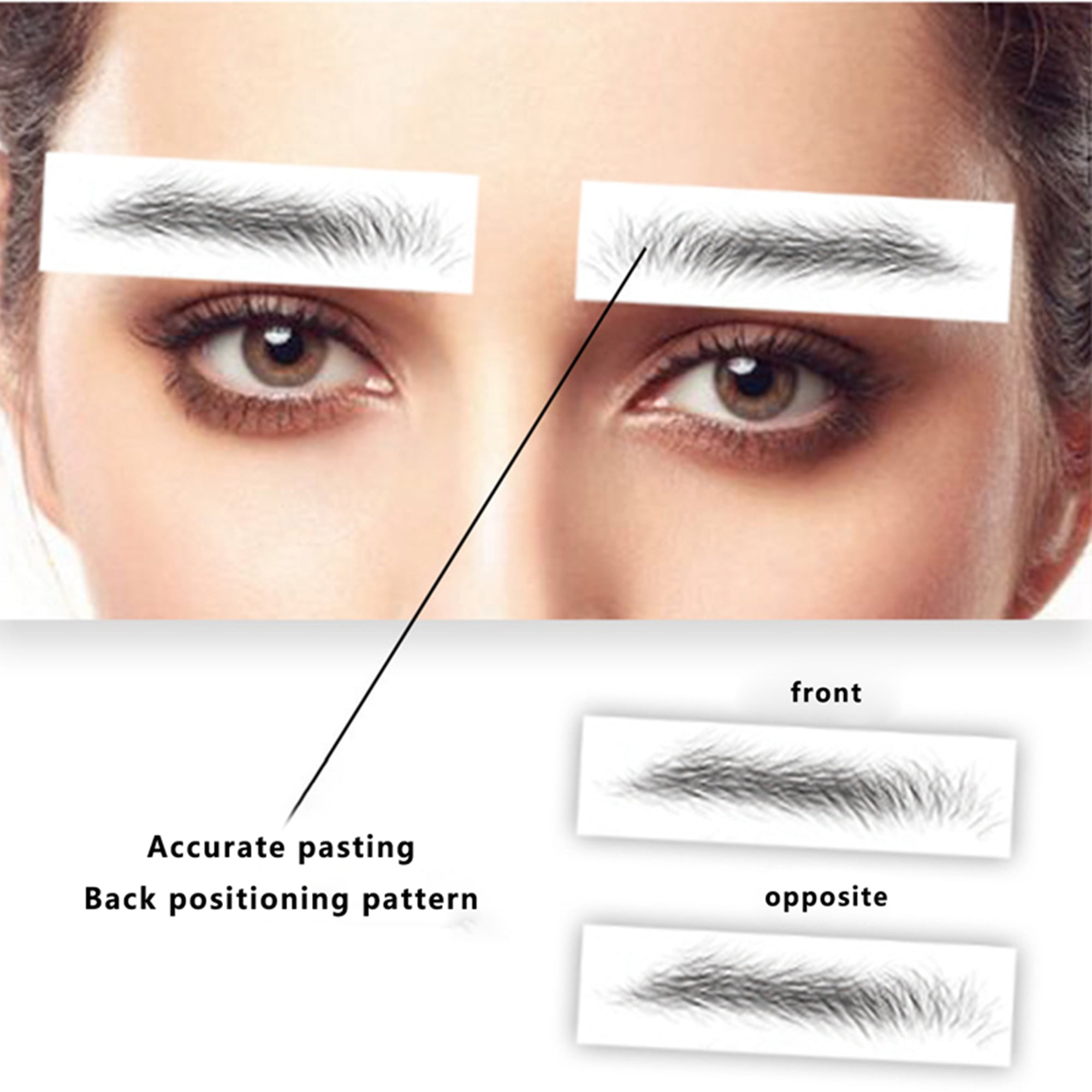 Tsseiatte Eyebrow Stickers, Eyebrow Temporary Tattoo Stickon