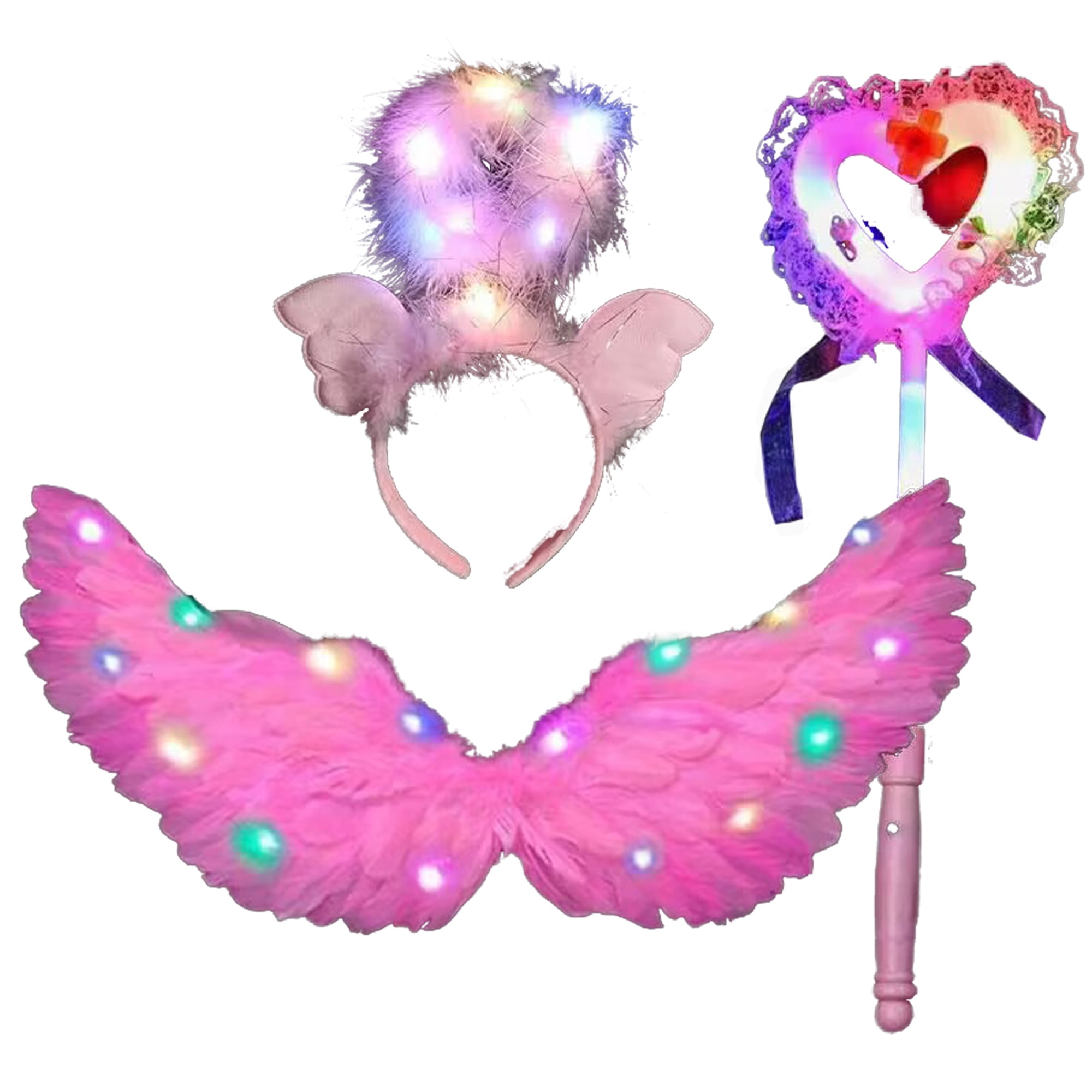 3D Angel wing Halloween Costume Child Fairy Black White wing Adult Fancy  Dress Feather Cosplay Prop - Walmart.com