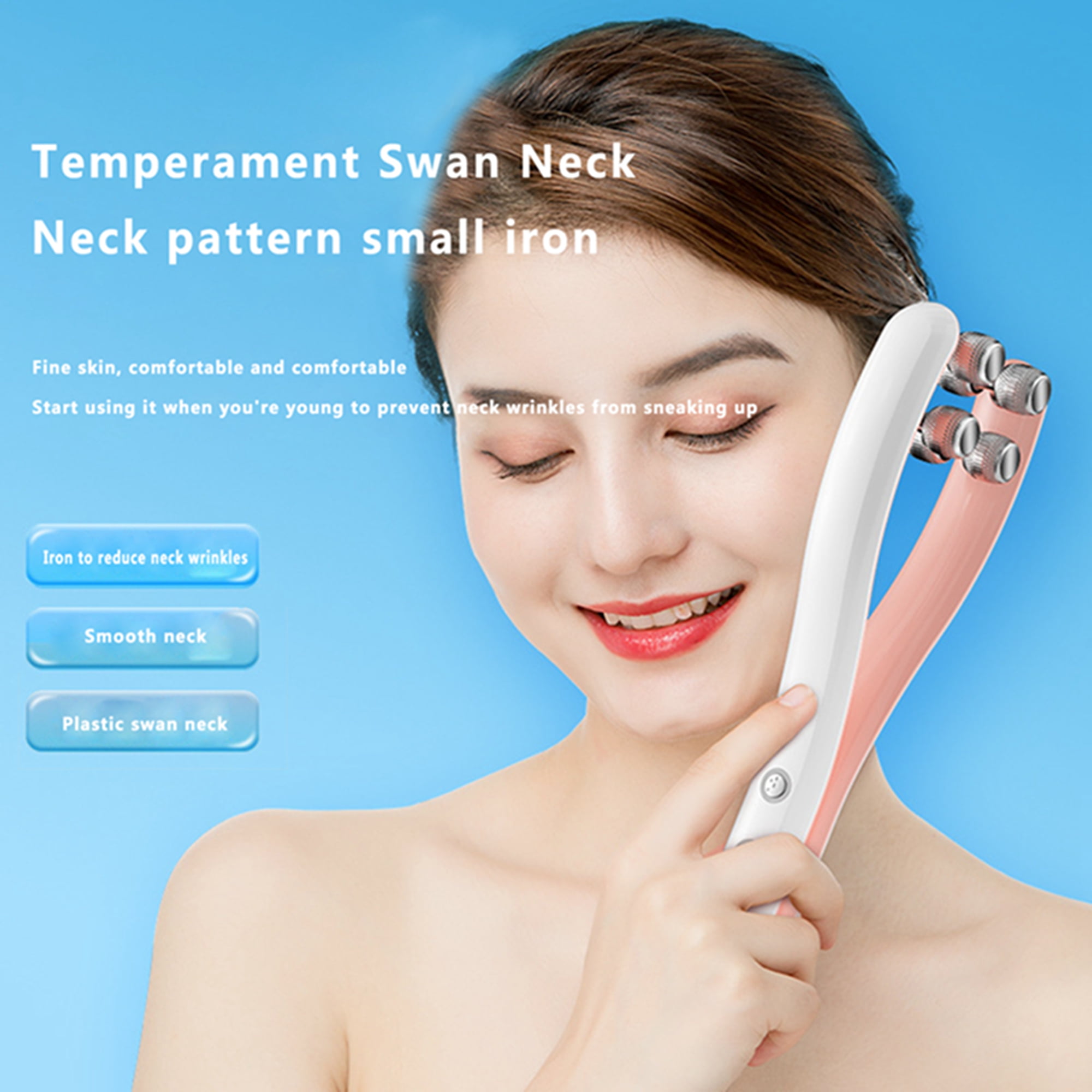 Tsseiatte Microcurrent Face Massage Roller, 3D Roller Electric Facial