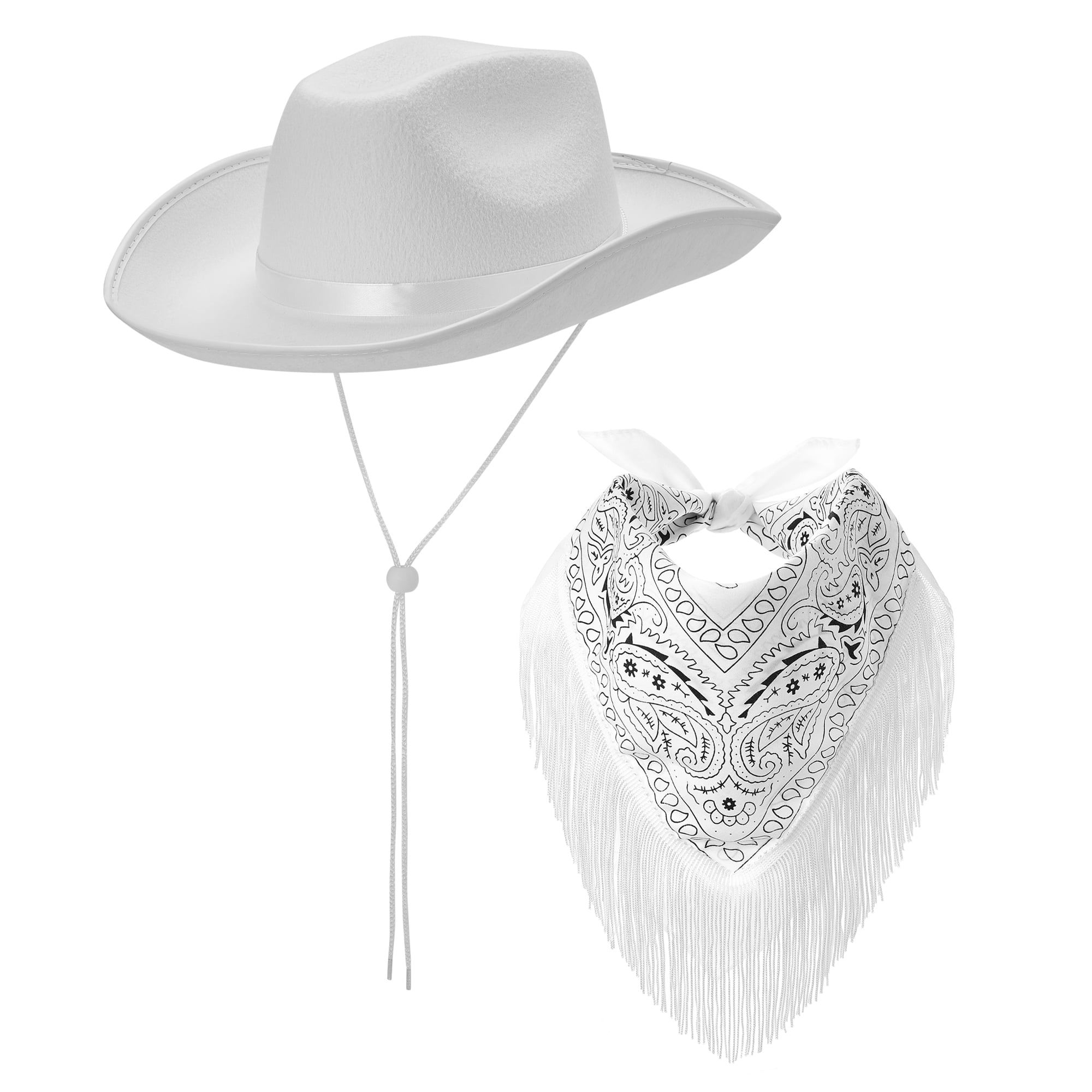 Tsseiatte Women Rhinestone Cowboy Hats Wide Brim Western Style Furry
