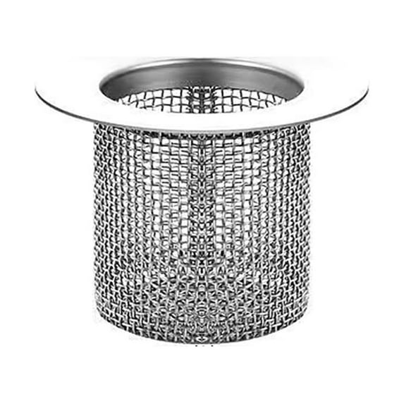 Tssuoun Stainless Floor Drain Filter Reusable Anti-blocking Hair Catcher Shower Bathtub Sink Mesh Basket Bathroom Small Short