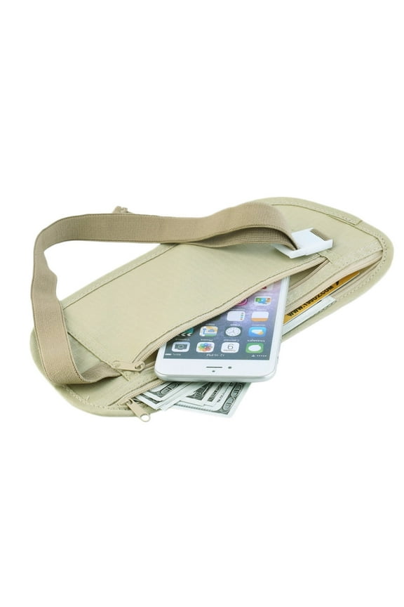 Travel Money Belt Hidden Wallet Passport Money Waist Belt Bag Slim Secret Security Travel Bag Chest Pack