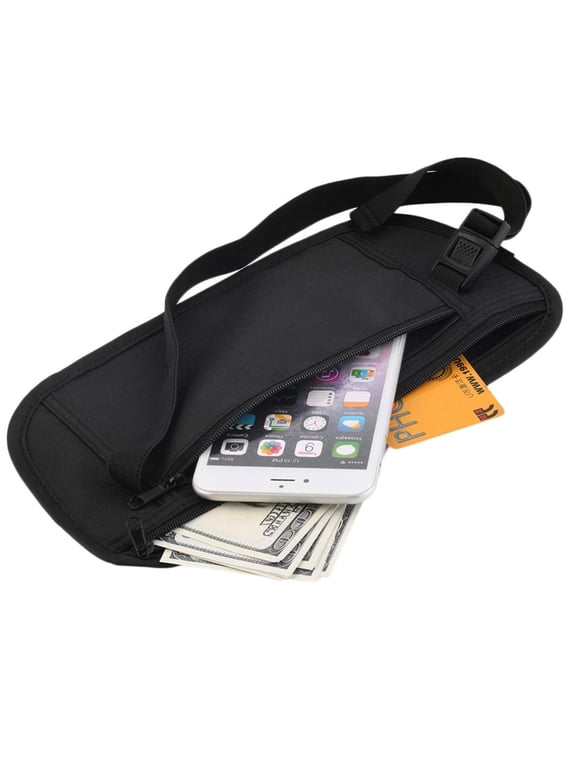 Travel Money Belt Hidden Wallet Passport Money Waist Belt Bag Slim Secret Security Travel Bag Chest Pack